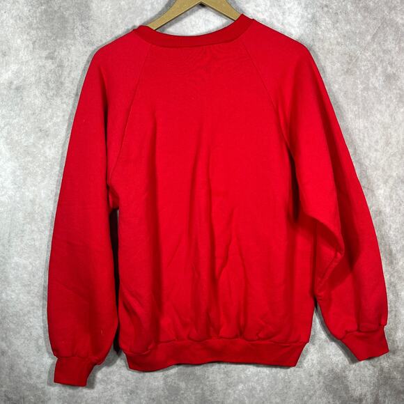 Vintage Mickey Unlimited Sweatshirt Mens Large Red Fleece Crew Neck Pullover 90s - Picture 5 of 10